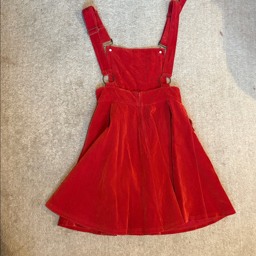 Vintage “Unique Vintage” Corduroy Brionne Pinafore Skirt adjustable dress S